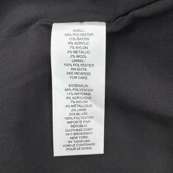 Elie. Elie Tahari Black Gold Metallic Tweed Shift Dress with Sequins Sz 14 NWT - Picture 11 of 13